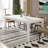 Albany 63 Inches Solid Wood Dining Table For 6, Small Kitchen Table, Dinner Table, Breakfast Table