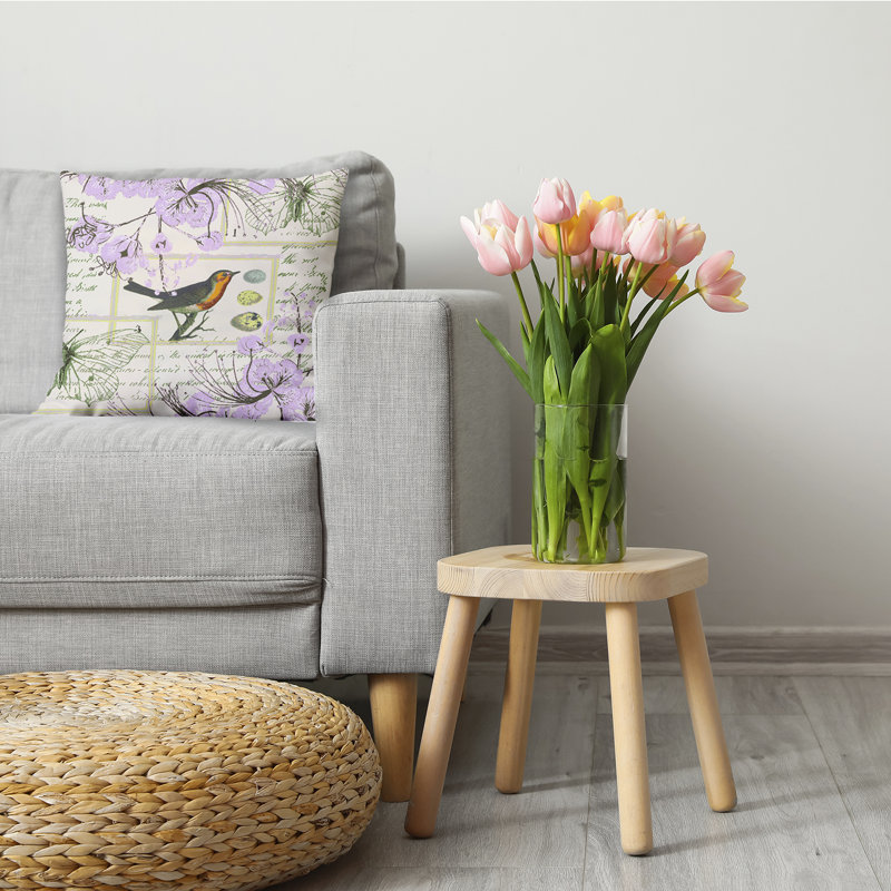 Reversible Throw Pillow, Lilac, 20" x 20"