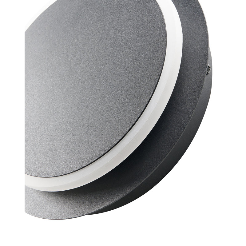 Iron LED Flush Mounted Sconce, Matte Black