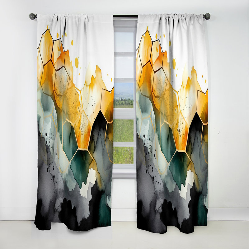 Gildan - Rideau scandinave - Rideau occultant sans motif - 1 panneau, L 52 po x L 95 po
