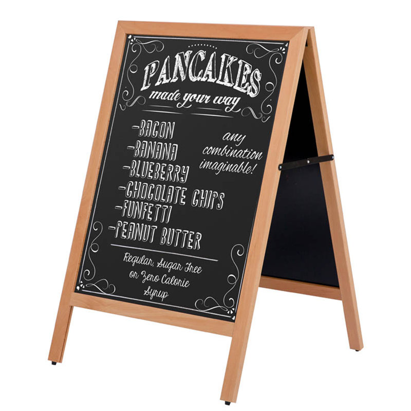Porte-affiche trottoir double face