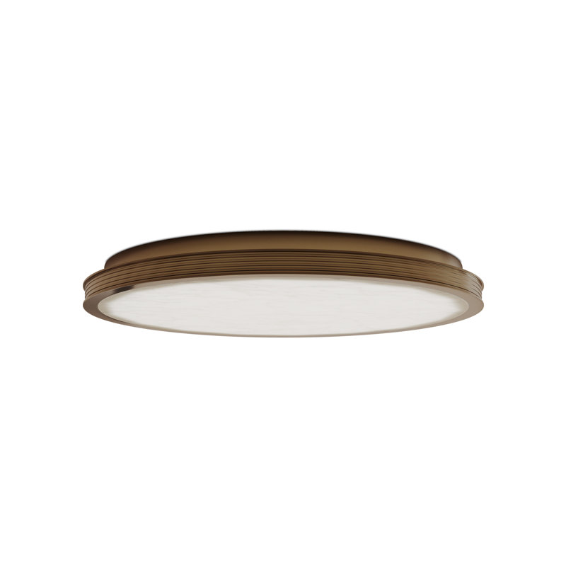 Aydan 1 - Light LED Flush Mount, 2.5" H x 23.5" W x 23.5" D, Brushed Brass, 47.5 W