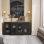 Buffet décoratif 4 portes avec tablettes réglables l 60,4 po Allivia
