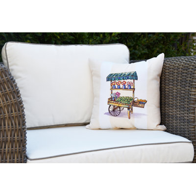 Housse et insert pour coussin carré Farmer Market