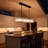 33-inch - Postmodern Luxury Minimalist Long Crystal Chandelier - Adjustable Length / E14 Base / Wall Control