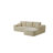 104" Cloud Sectional Sofa With L-Shape Chaise And Side Pockets , Modern Modular Design, Deep Seating, Upholstered Couch For Living Room/Bedroom, No Assembly Required (Plush Fabric),Beige, Right-597219670-597219671