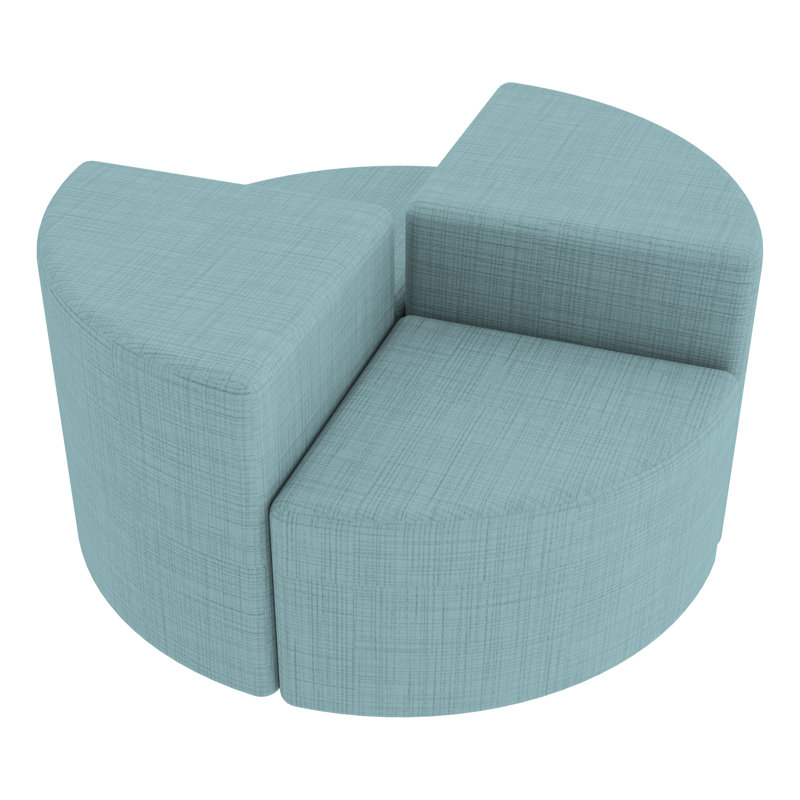Tabouret à tarte structuré en savoir plus, Quadrillé bleu