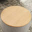 Round Storage Ottoman, 2 In 1 Function, Work As End Table And Ottoman-1693568362