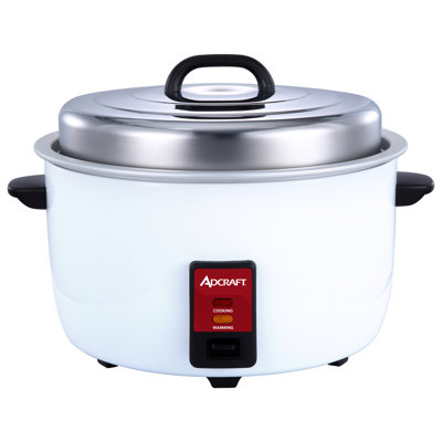 Cuiseur à riz Adcraft, 50 tasses, blanc