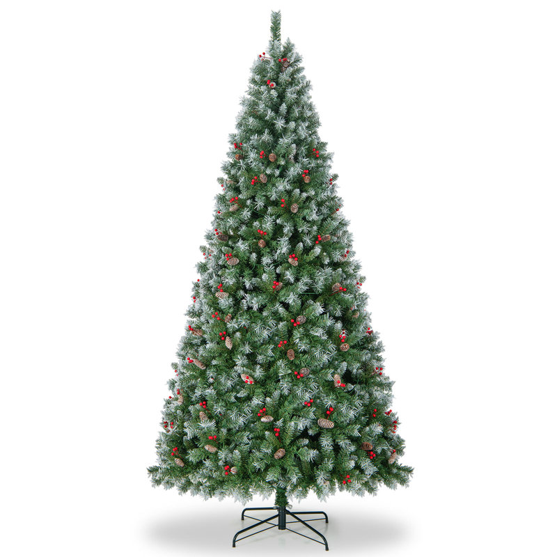 Arbre de Noël artificiel éclairé, 9'