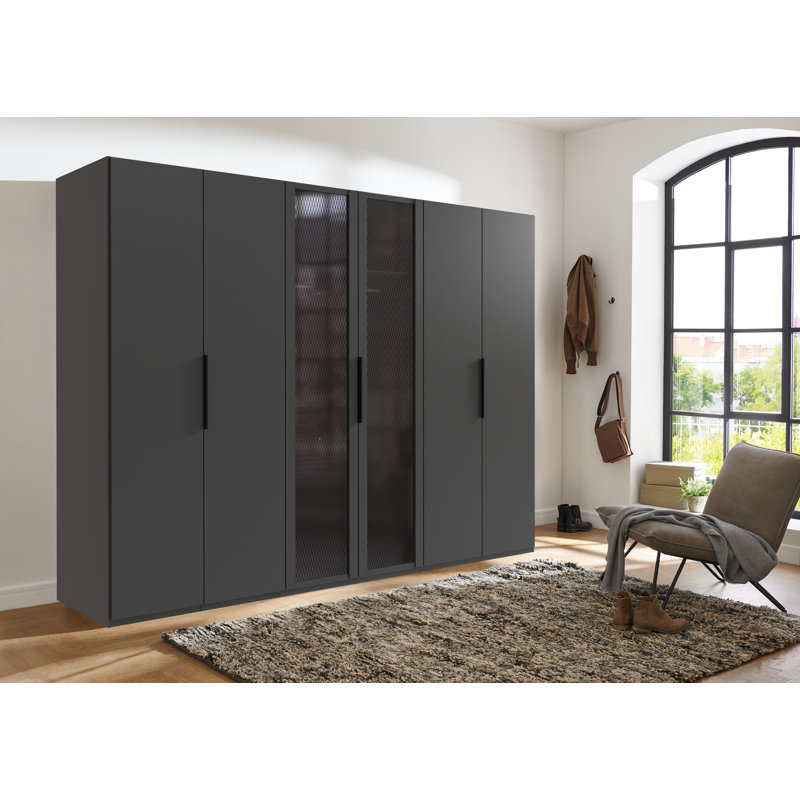 Aplington 6 Door Manufactured Wood Wardrobe