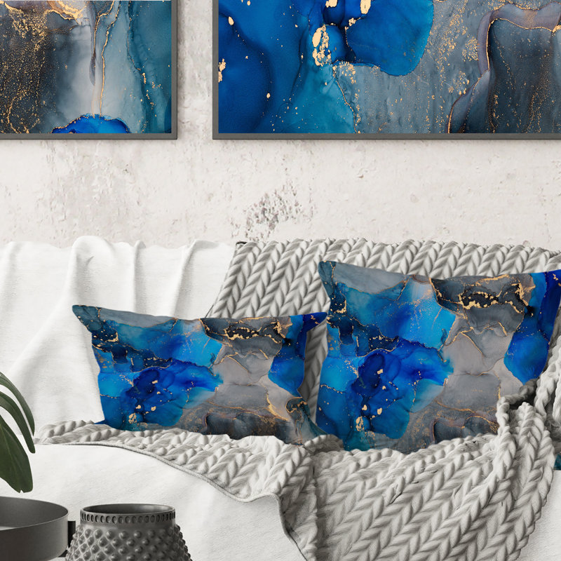 Coussin Blue Luxury, 16 po x 16 po