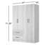 Armoire-penderie avec rangement à 2 tiroirs et tablettes Apollonios Solum -1366849743