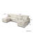 Kessi 6-piece Slipcovered Sectional-1366037371