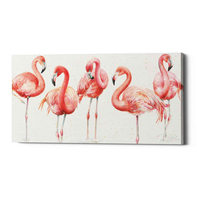 «Grace heureusement rose 8» par Lisa Audit, art mural sur toile, H 12 po x l 24 po x P 0,75 po