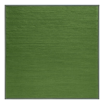 Machine Washable Solid Green Area Rug