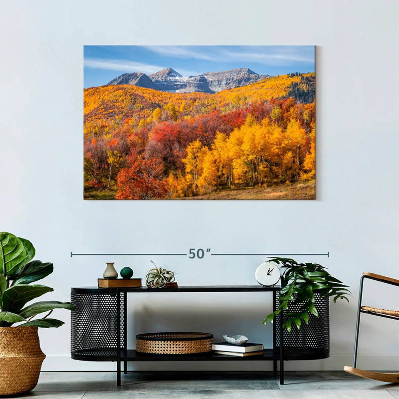 Alvord Park City In Autumn, 30" H x 45" W