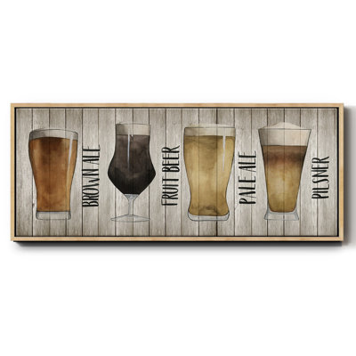 Beer Chart I- Framed Canvas