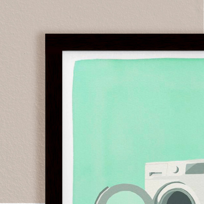 Pop Art & Retro "Laundry Quest" Framed Print Wall Art, 30" H x 20" W