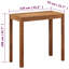Gracie Oaks Bar Table Solid Wood Acacia With Acacia Finish-1661620330-1661620331