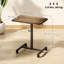 Table de lit mobile debout debout avec roulettes, brun rustique-198552042