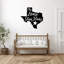 Art mural en métal Lone Star State - Texas State Pride Decor - suspension murale rustique de l'Ouest - Star Texas Silhouette Design - sculpture industrielle moderne en métal - Home Ranch Decor - grande œuvre d'art-558995099-558995096