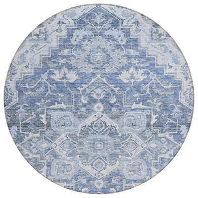 Malchow Washable Oriental Indoor / Outdoor Rug