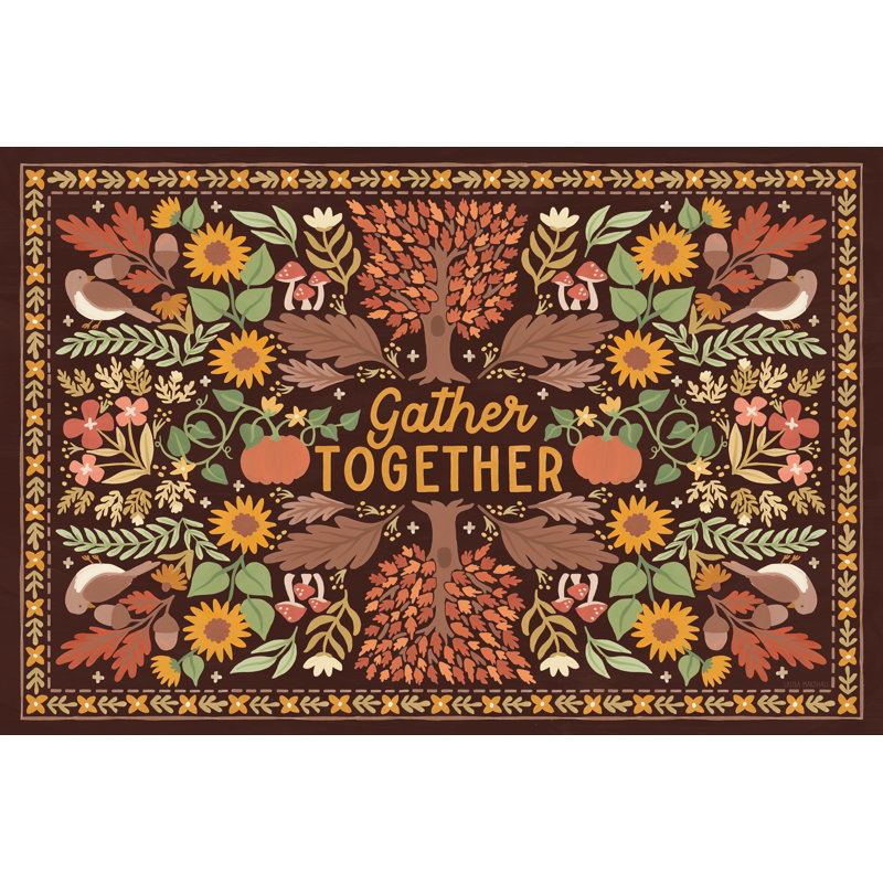 «Autumn Days IX Dark» par Laura Marshall, H 32 po x l 48 po
