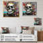 «Graffitied Skull I» sur toile-1988400179-1988400176