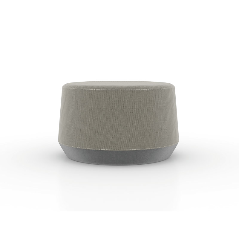 Pog II Solid Accent Stool with Sturdy Design, Durable Upholstery, Multiple Sizes, Heather