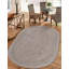 Tapis gris en jute / sisal fabriqué à la main Judlaph-86598279
