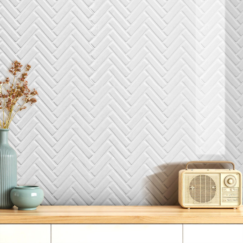 30.5 x 30.5 cm PET/PU Tile , White