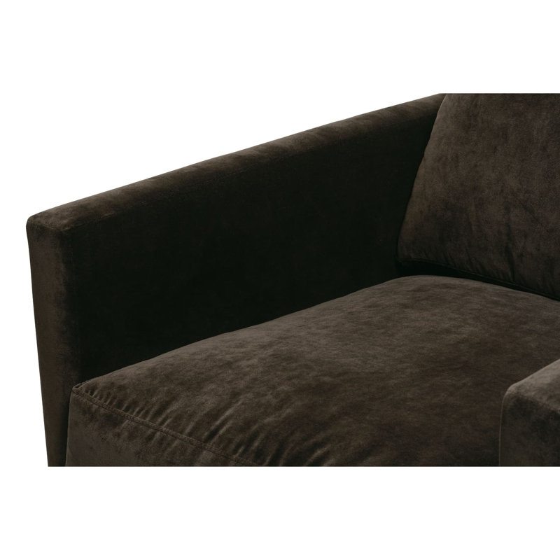 Allie Swivel Chair, Cocoa 100% Polyester, Gracious Living