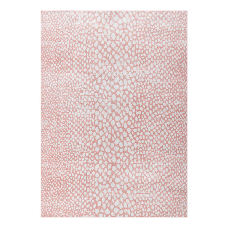 Tapis rose à motif animalier Langley Street®, Rectangle 10 pi x 14 pi 1 po