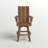 Modern Curveback Adirondack Swivel Bar Chair-50287955