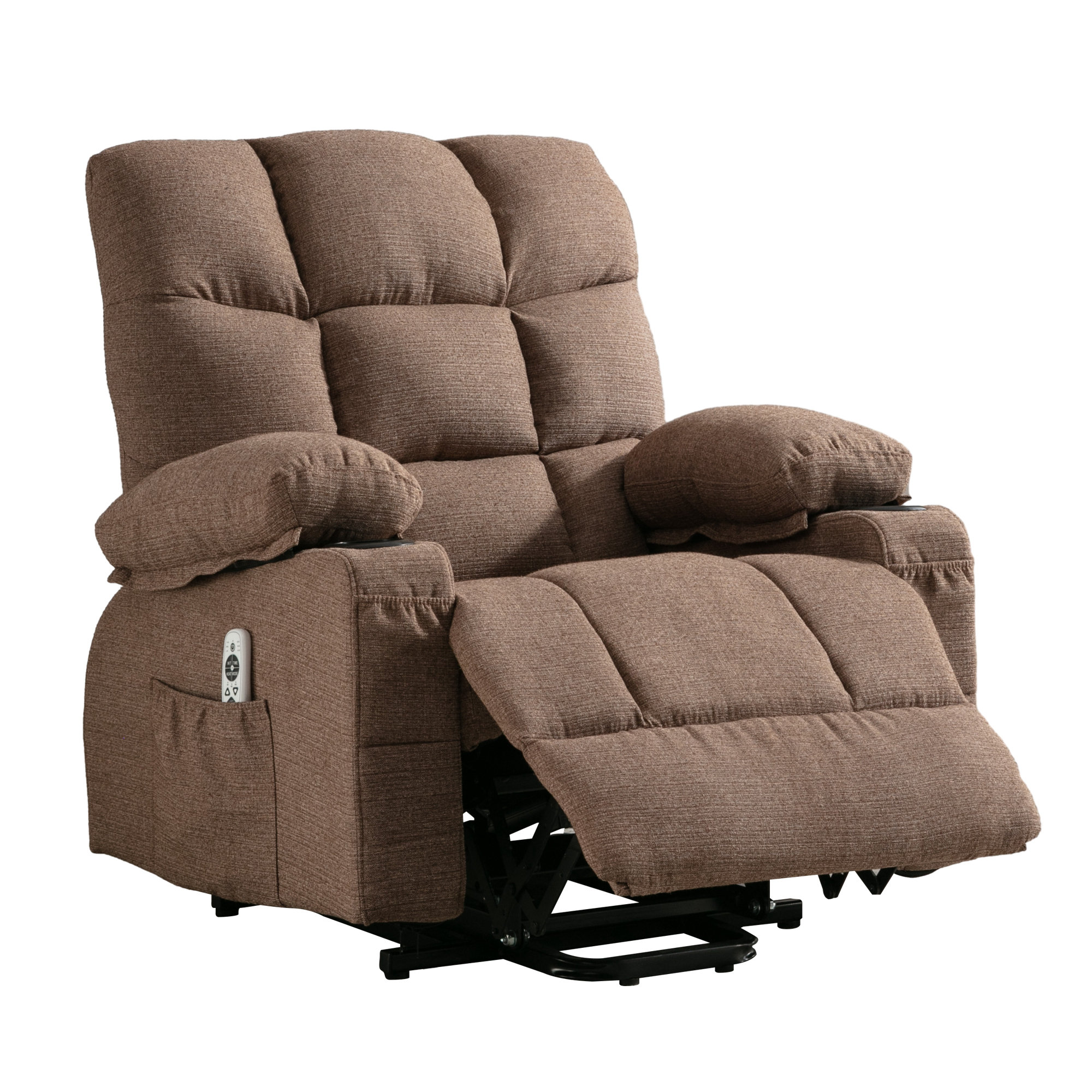 Ebern Designs Noralyn Upholstered Heated Massage Chair | Wayfair