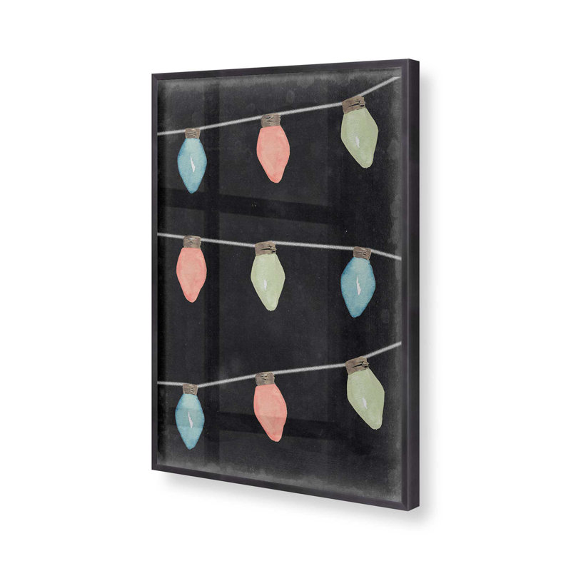 Cozy Christmas Glow Print dans un cadre, Cadre en zinc patiné, H 15,25 po x l 12,25 po