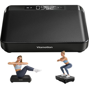 Viamotion  Vibration Plate Exercise Machine, Vibration Plate for Lymphatic Drainage Weight Loss, 440 Lbs Capacity Full Body Workout Vibrate Fitness Platform for Home Women Men