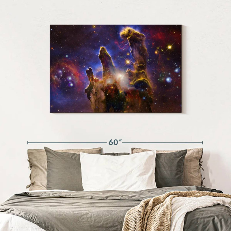 Nébuleuses et étoiles, H 30 po x l 45 po