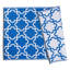 Tapis décoratif en treillis bleu shugar