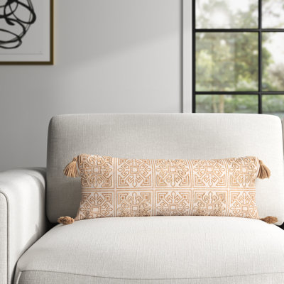 Coussin lombaire rectangulaire 100% coton Chloe
