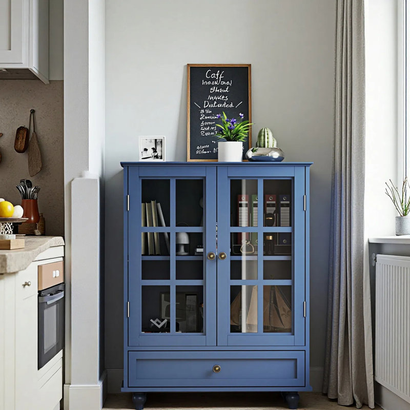 Buffet 28,02 po, Bleu