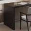 Bureau d'écriture rectangulaire en bois massif noir-2104970727
