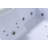 BALI 70" x 58" 2-Person Whirlpool Bathtub with Dual Pump, Chromotherapy & Glass Front Panel