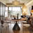 Simple Tan Solid Wood Dining Table Sets