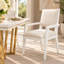 Palm Gate Arm Chair - Cloud White