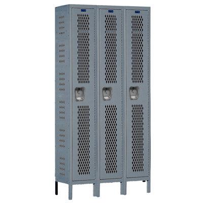 Heavy Duty 1 Tier 3 Wide Gym Locker -  Hallowell, U3288-1HDV-HG