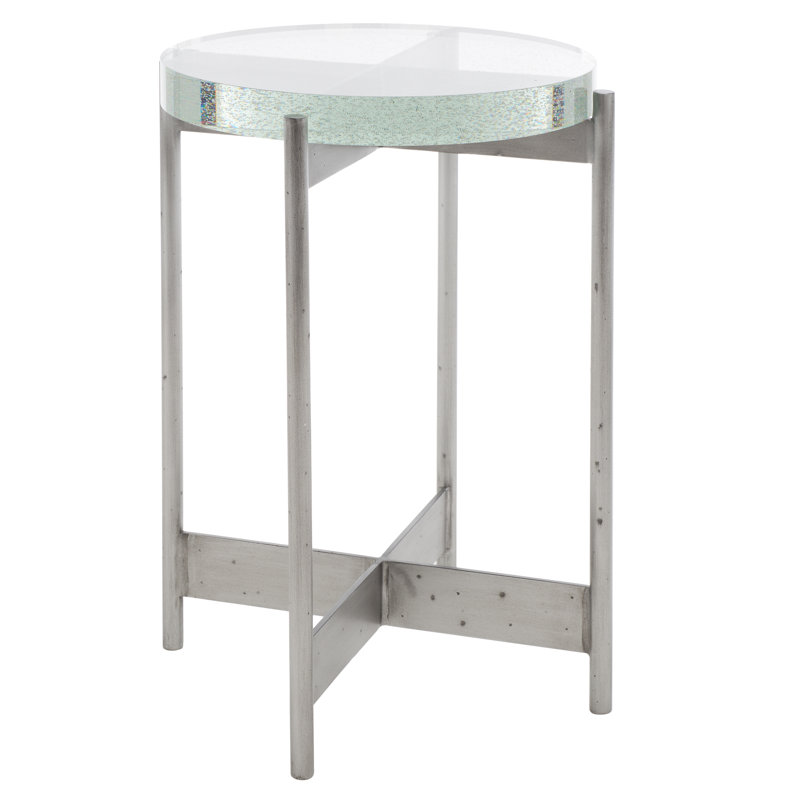 Aurlie Glass Top End Table