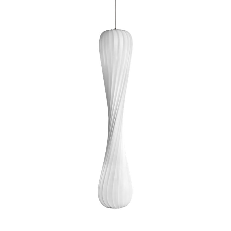 Luminaire suspendu Burnsville, H 57,09 po x l 9,84 po x P 9,84 po, Blanc
