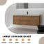 Meuble-lavabo simple 59,1 po avec comptoir et deux tiroirs, ensemble de meuble-lavabo mural flottant (robinet non inclus), entièrement assemblé-333945387-333945390